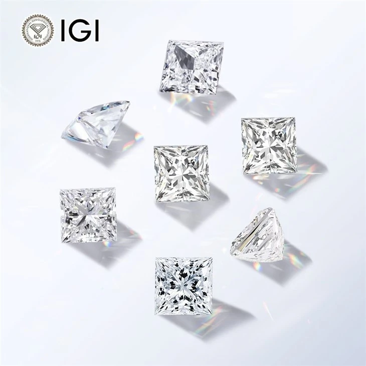 Princess Cut IGI Certified Lab Grown Diamond