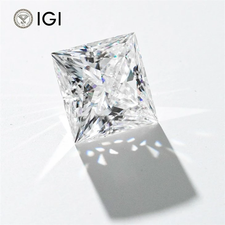 Princess Cut IGI Certified Lab Grown Diamond